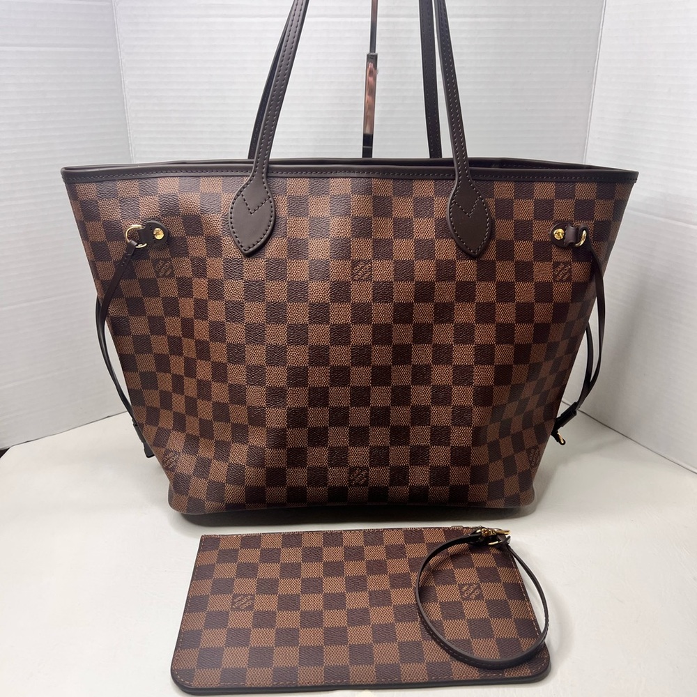 Louis Vuitton Neverfull MM Damier Ebene Tote - NEW